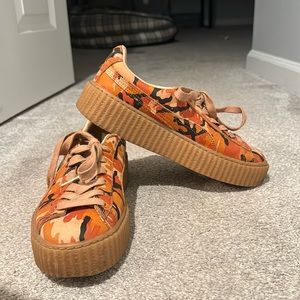 Puma x Fenty by Rihanna Orange Camo Creeper